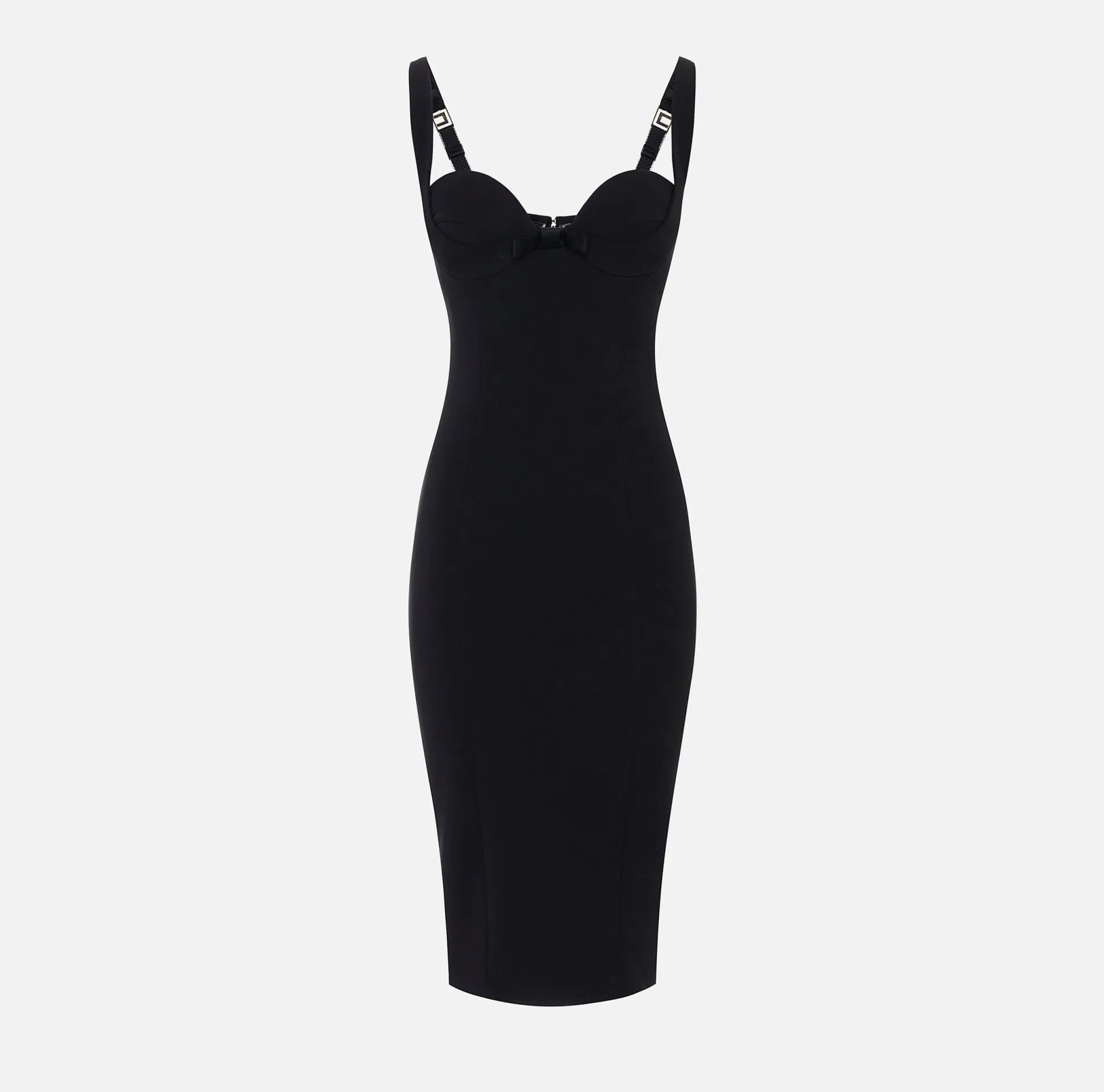Elisabetta Franchi Abiti^Abito Midi In Crepe Con Fiocchi