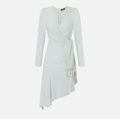 Elisabetta Franchi Abiti^Abito Midi In Georgette Di Viscosa