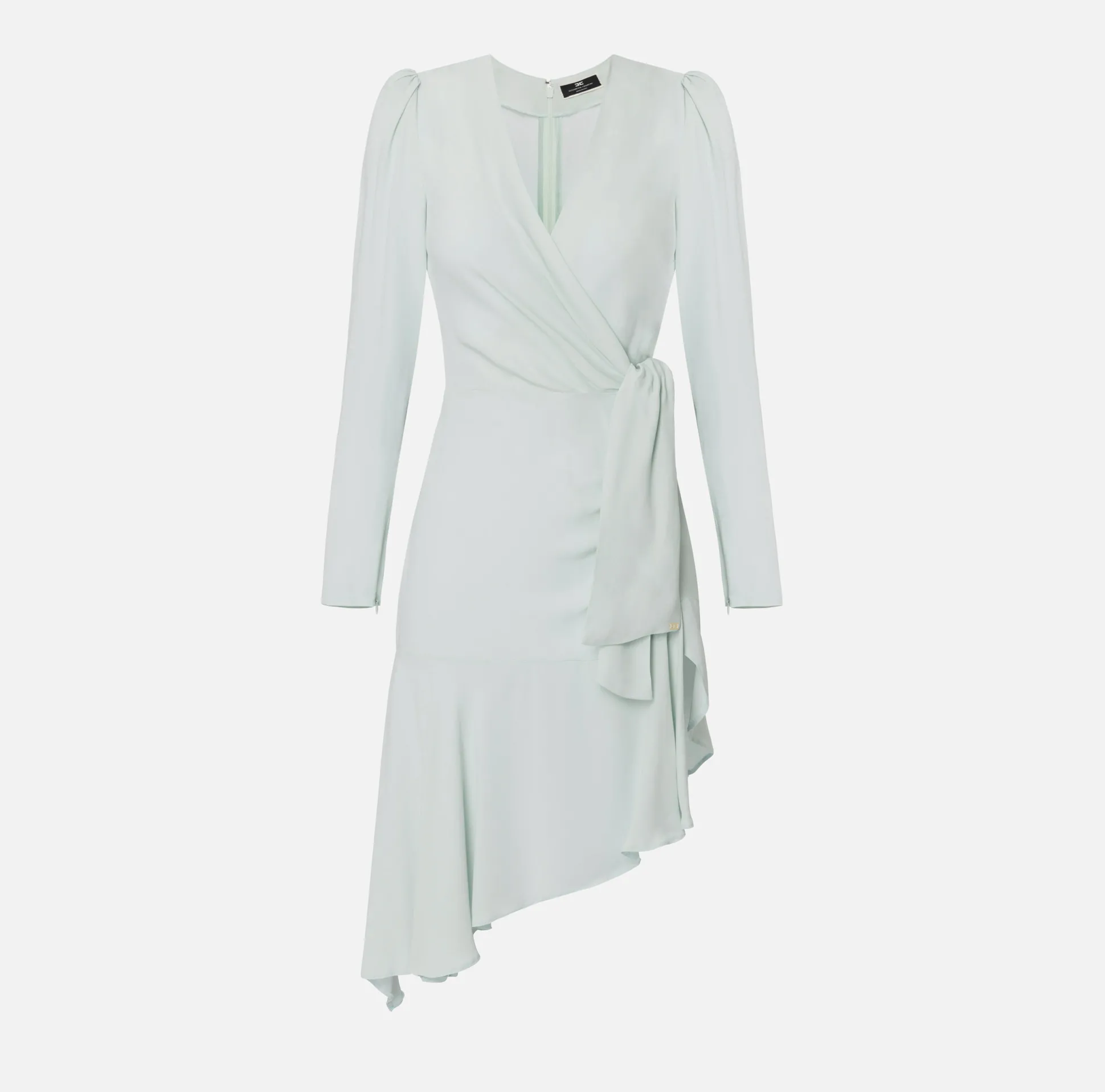 Elisabetta Franchi Abiti^Abito Midi In Georgette Di Viscosa
