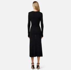 Elisabetta Franchi Abiti^Abito Midi In Jersey Con Cintura