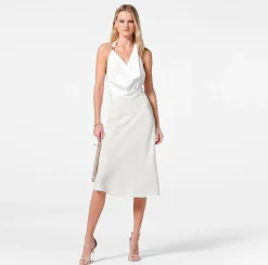 Elisabetta Franchi Abiti^Abito Midi In Viscosa Jacquard Con Scollatura Sulla Schiena