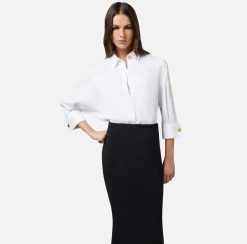 Elisabetta Franchi Abiti^Abito Red Carpet Combinato In Cotone E Crepe