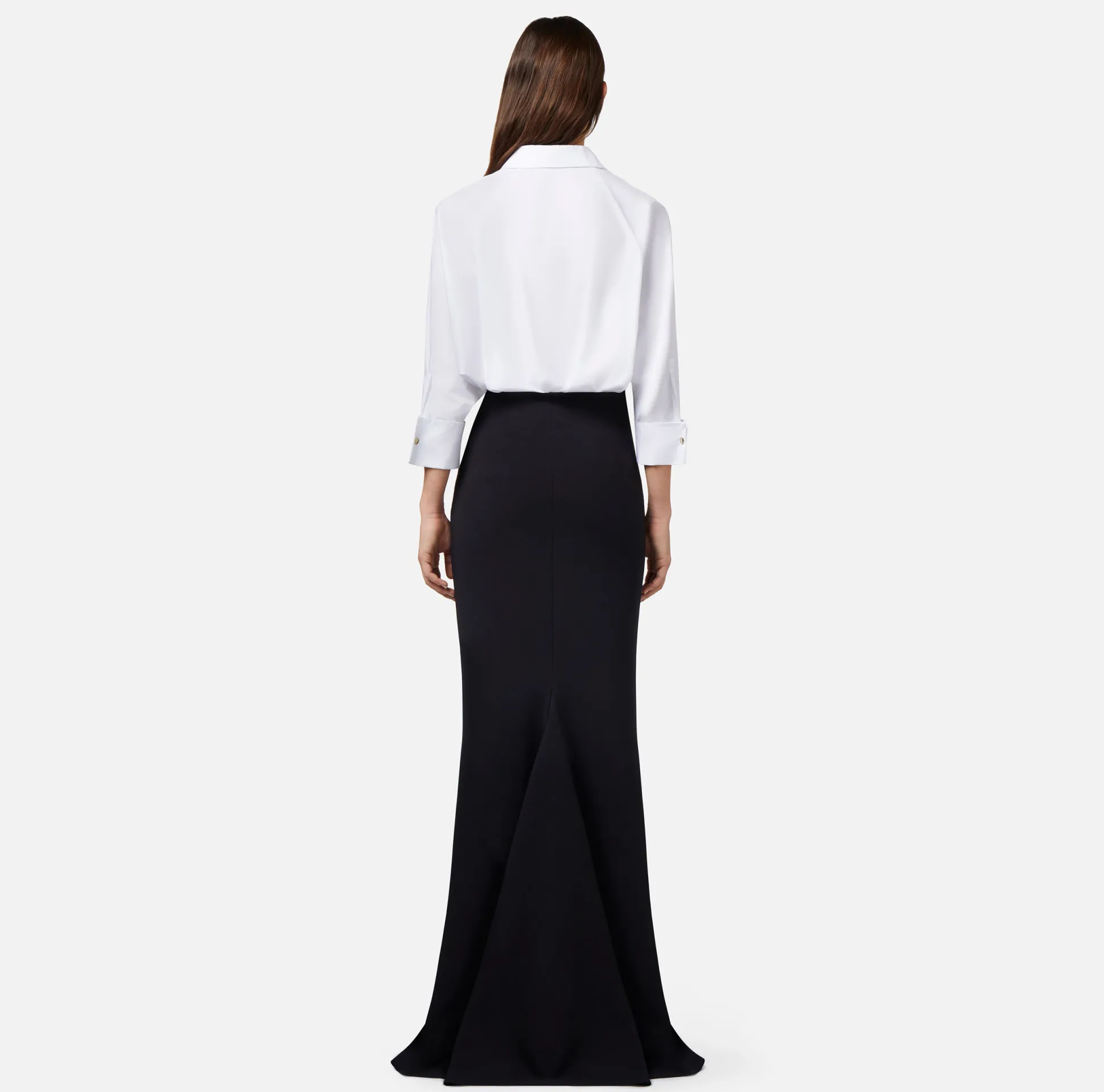 Elisabetta Franchi Abiti^Abito Red Carpet Combinato In Cotone E Crepe