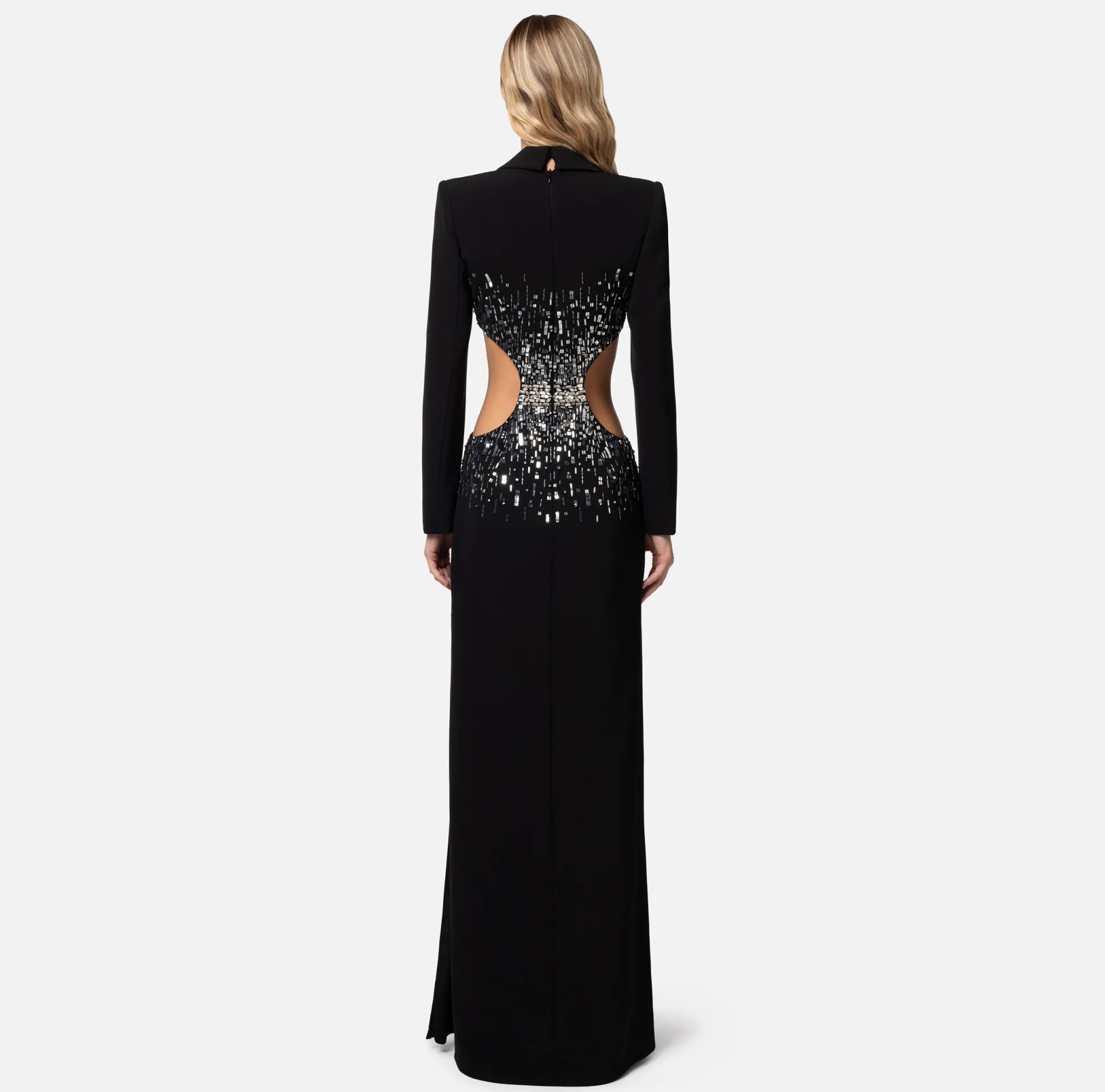 Elisabetta Franchi Abiti^Abito Red Carpet In Crepe Con Cut Out E Ricamo