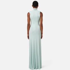 Elisabetta Franchi Abiti^Abito Red Carpet In Jersey Con Cut Out E Collana