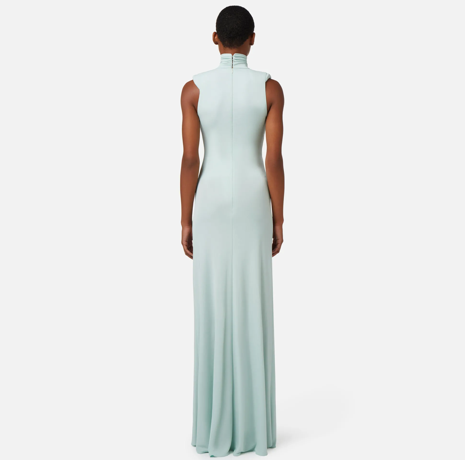 Elisabetta Franchi Abiti^Abito Red Carpet In Jersey Con Cut Out E Collana