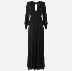 Elisabetta Franchi Red Carpet^Abito Red Carpet In Jersey Con Inserti In Pizzo