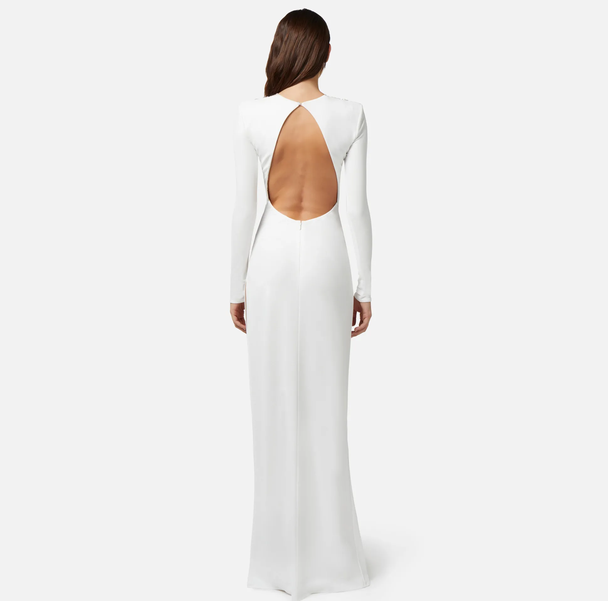 Elisabetta Franchi Abiti^Abito Red Carpet In Jersey Con Plastron Ricamato