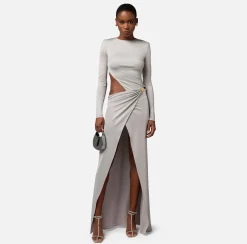 Elisabetta Franchi Abiti^Abito Red Carpet In Jersey Con Moschettone