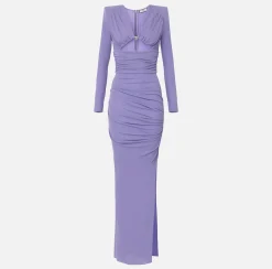 Elisabetta Franchi Red Carpet^Abito Red Carpet In Jersey Drappeggiato Con Cut Out