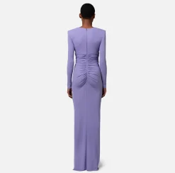 Elisabetta Franchi Red Carpet^Abito Red Carpet In Jersey Drappeggiato Con Cut Out