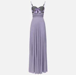 Elisabetta Franchi Abiti^Abito Red Carpet In Jersey Lurex Con Reggiseno