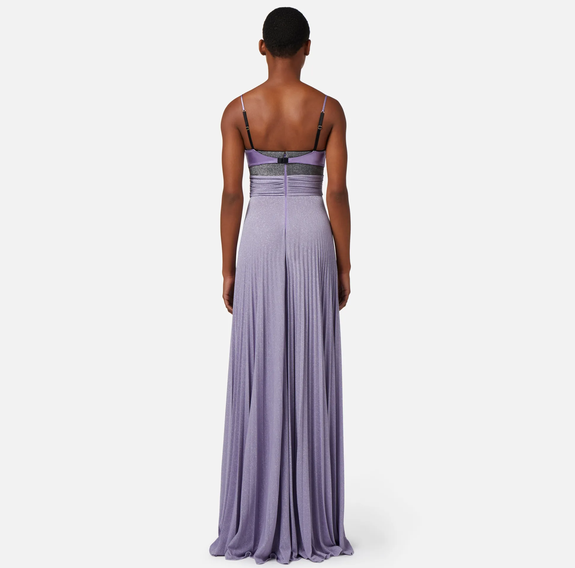 Elisabetta Franchi Abiti^Abito Red Carpet In Jersey Lurex Con Reggiseno