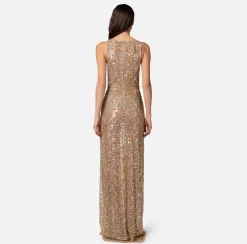 Elisabetta Franchi Abiti^Abito Red Carpet In Paillettes Con Ricami A Jour