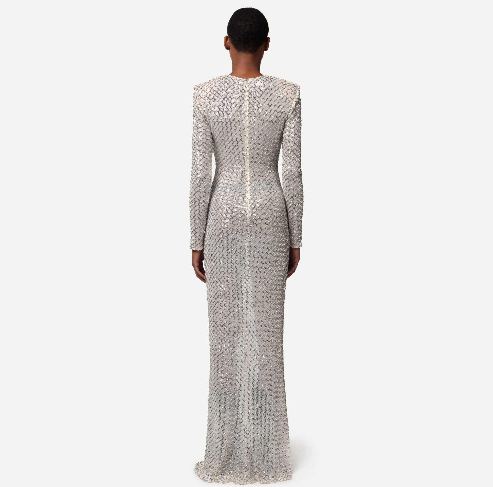 Elisabetta Franchi Abiti^Abito Red Carpet In Paillettes Chevron