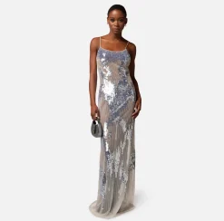 Elisabetta Franchi Abiti^Abito Red Carpet In Tulle E Paillettes