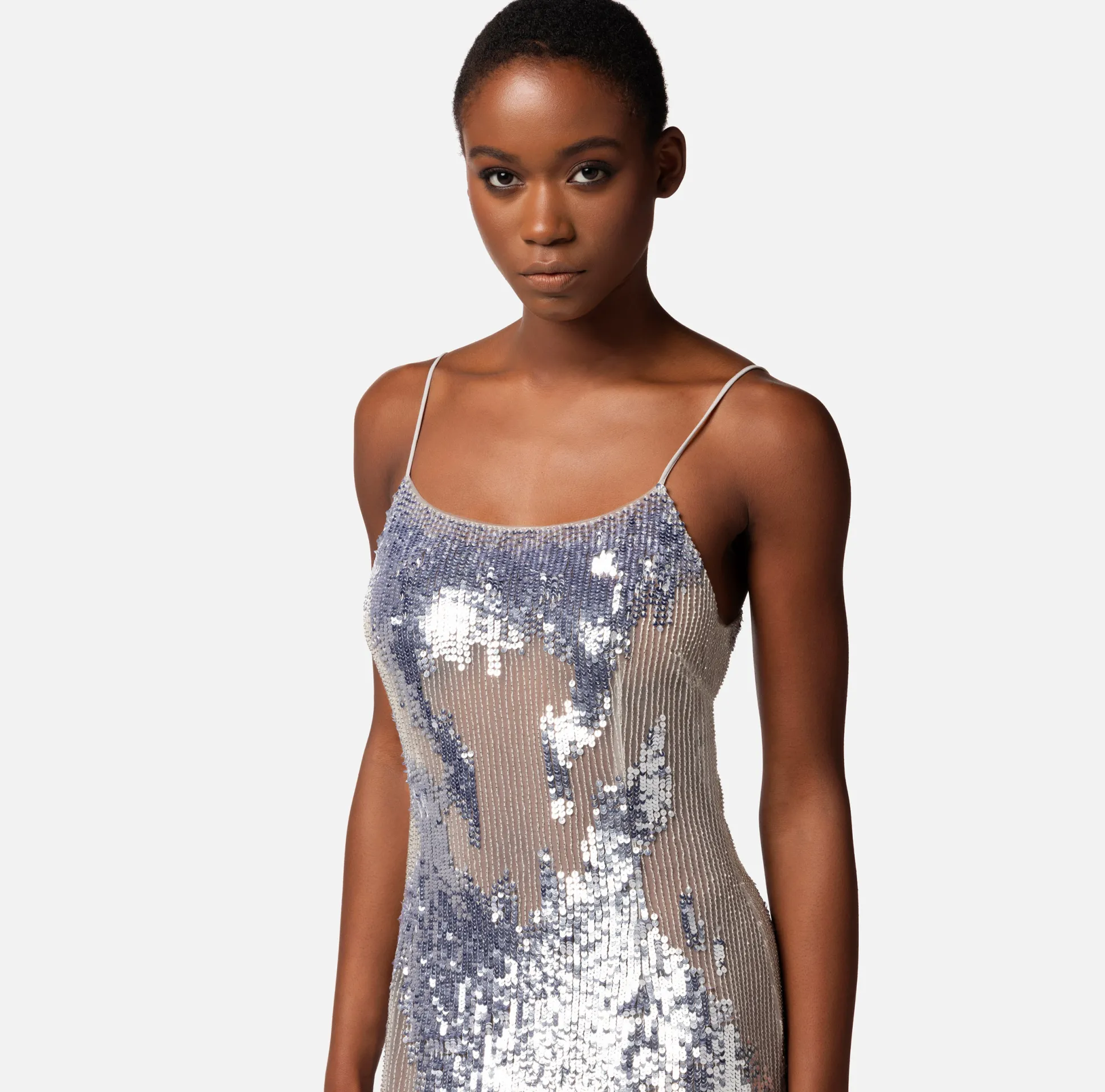 Elisabetta Franchi Abiti^Abito Red Carpet In Tulle E Paillettes