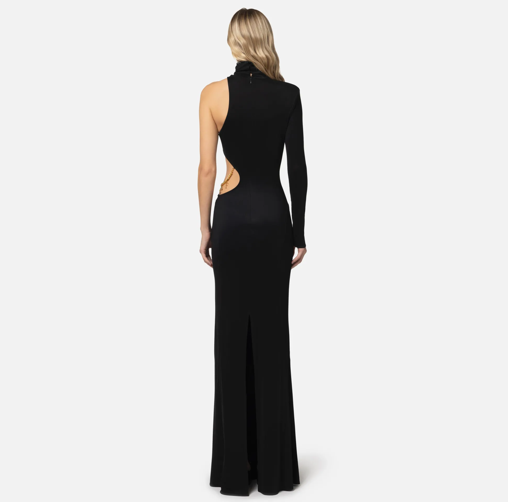 Elisabetta Franchi Abiti^Abito Red Carpet Monospalla In Jersey Lucido Con Oblo
