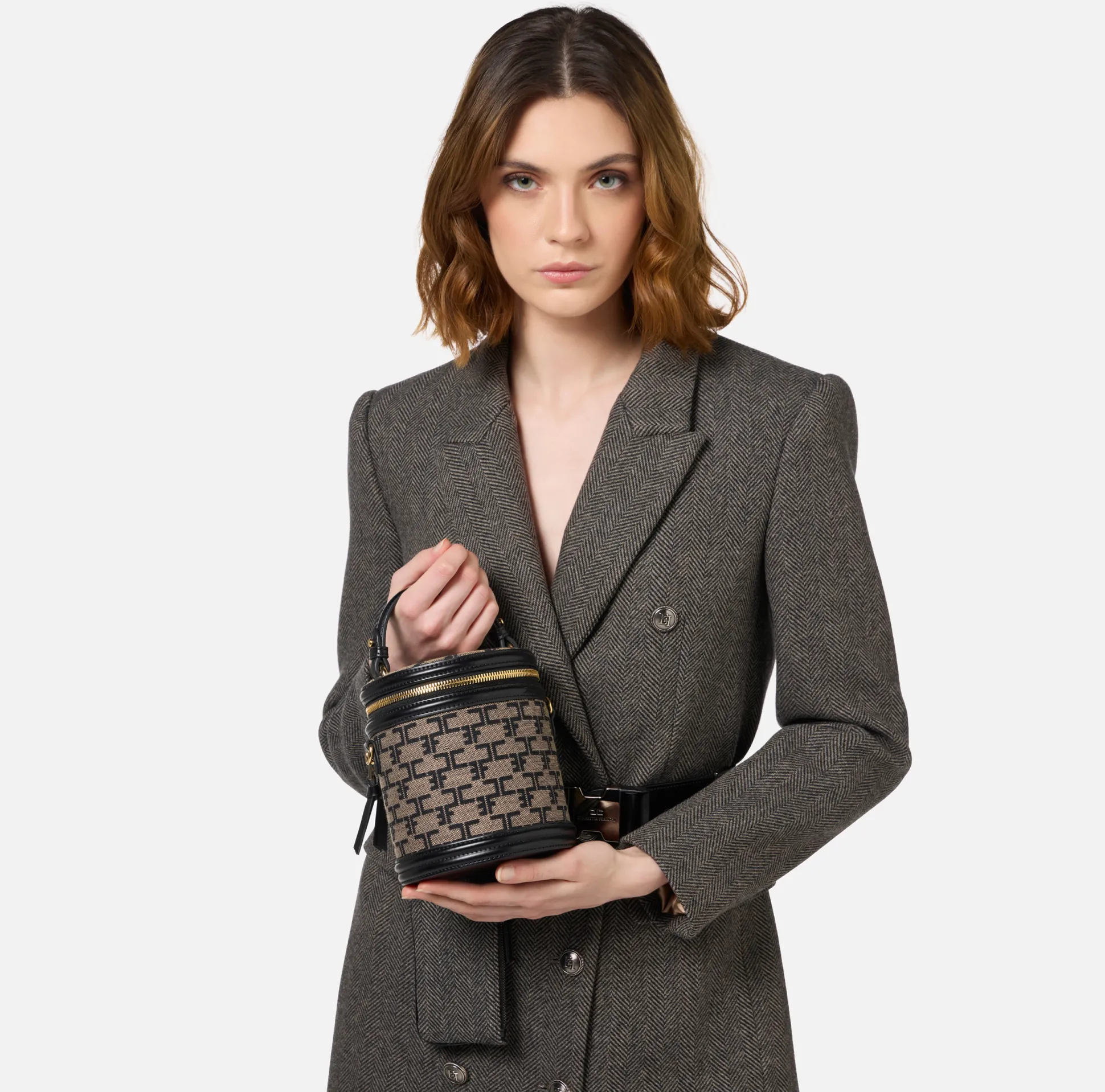 Elisabetta Franchi Valigeria^Bauletto Cilindro Monogram Travel
