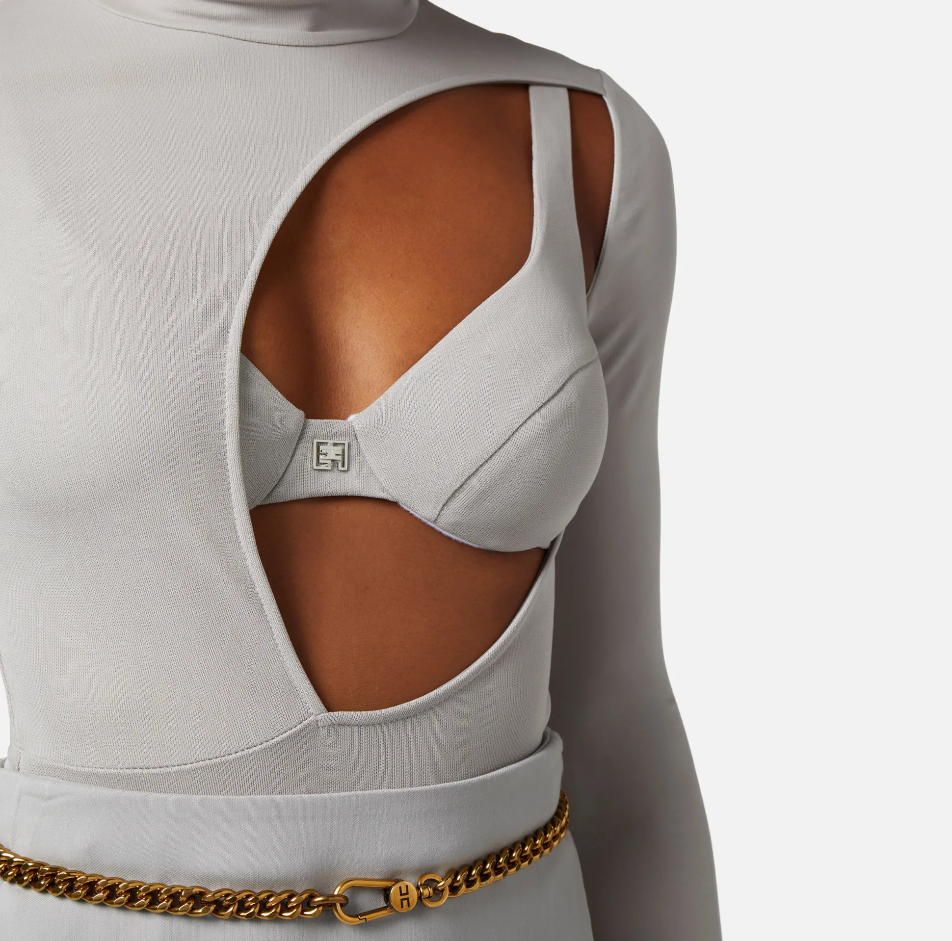 Elisabetta Franchi Top, T-Shirt & Body^Body In Jersey Con Cut Out E Reggiseno