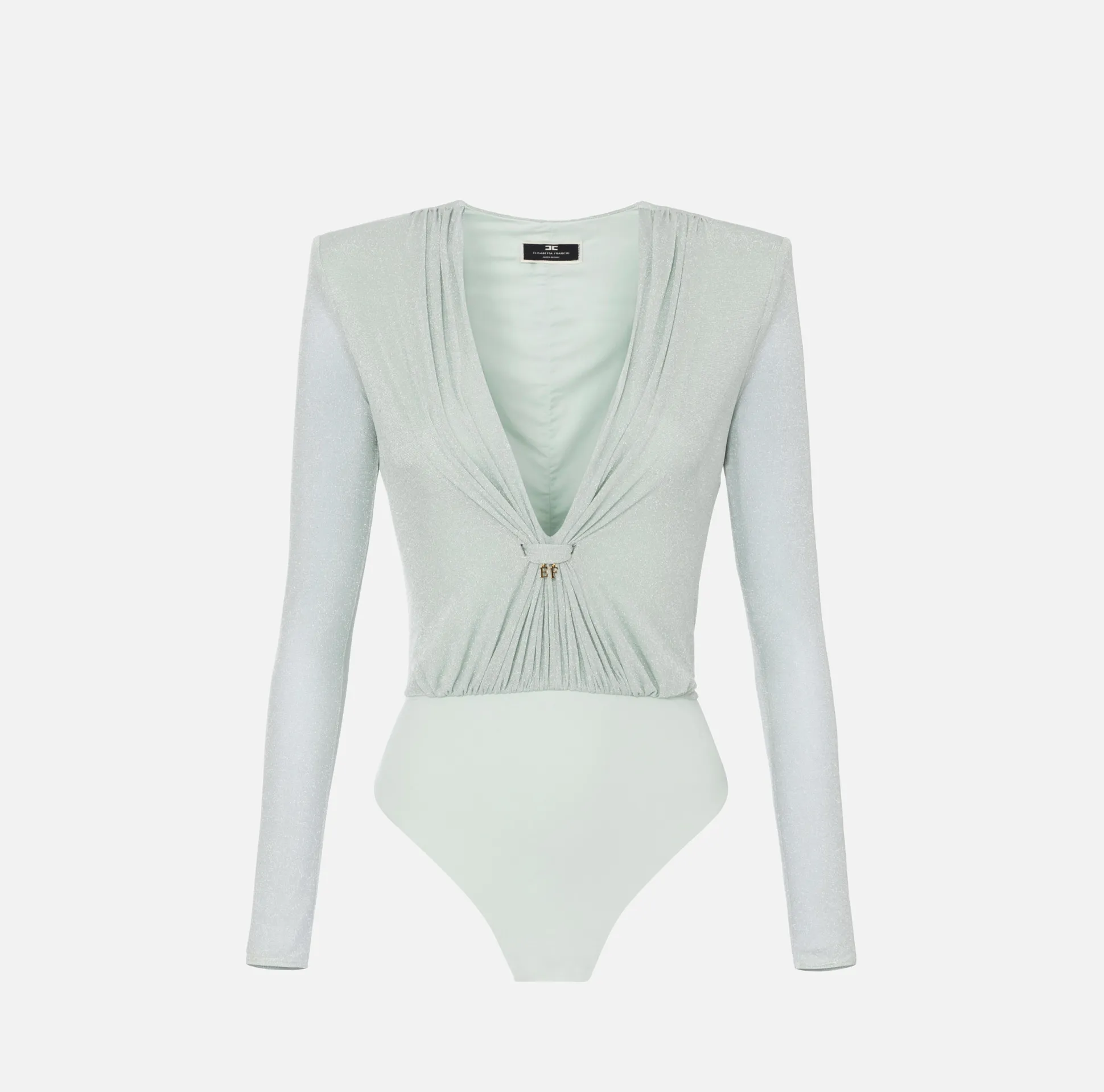 Elisabetta Franchi Top, T-Shirt & Body^Body In Jersey Lurex Con Scollatura