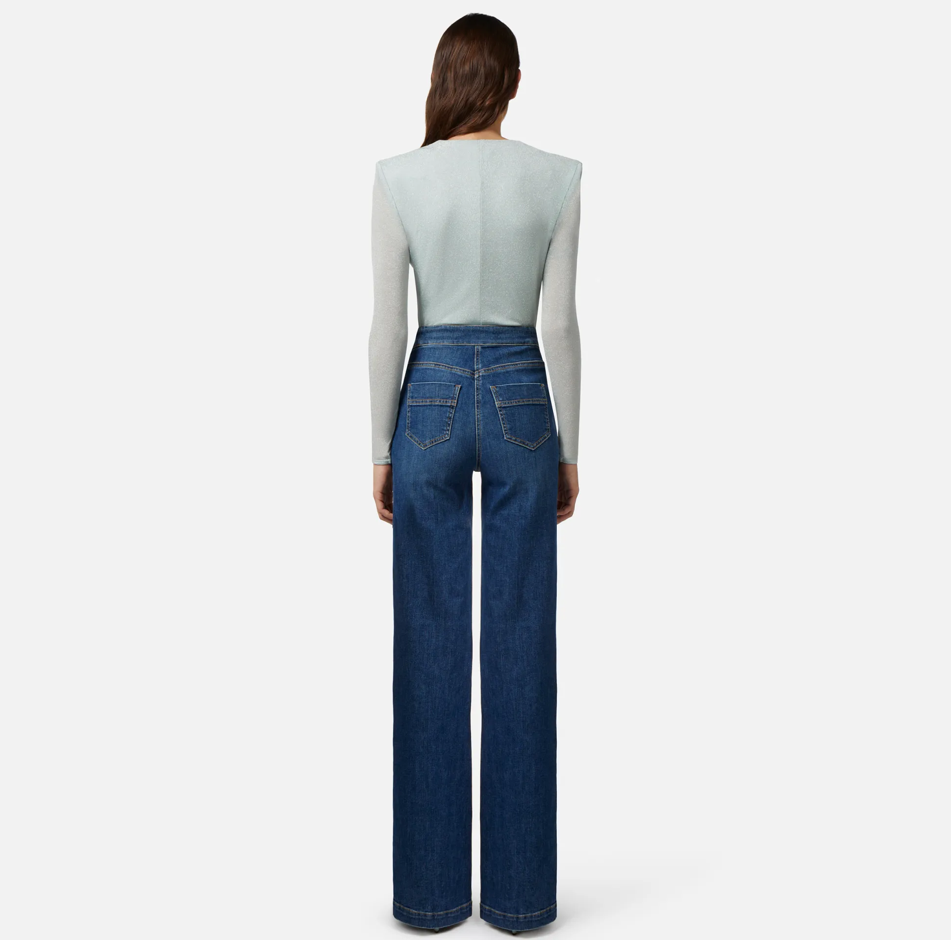 Elisabetta Franchi Top, T-Shirt & Body^Body In Jersey Lurex Con Scollatura