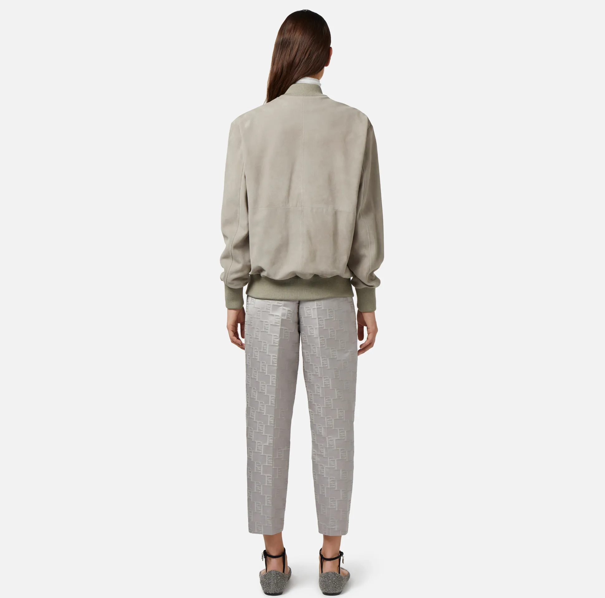 Elisabetta Franchi Giacche & Trench^Bomber In Pelle Scamosciata