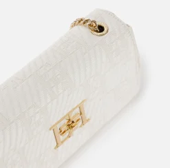 Elisabetta Franchi Borse A Tracolla^Borsa A Spalla In Rafia Jacquard