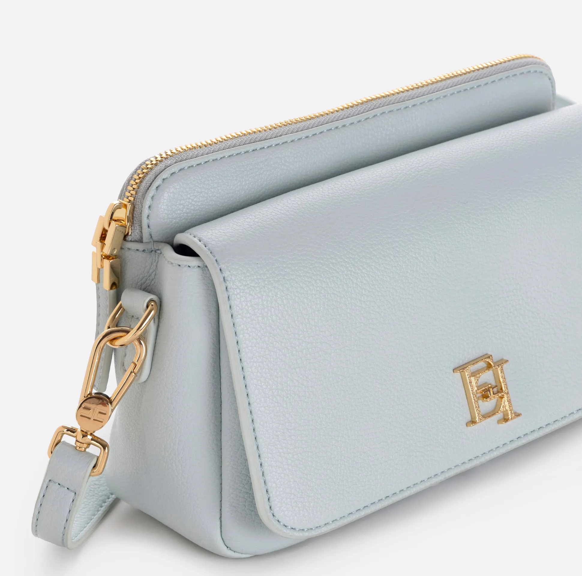 Elisabetta Franchi Borse A Tracolla^Camera Bag Con Tasca E Logo In Metallo