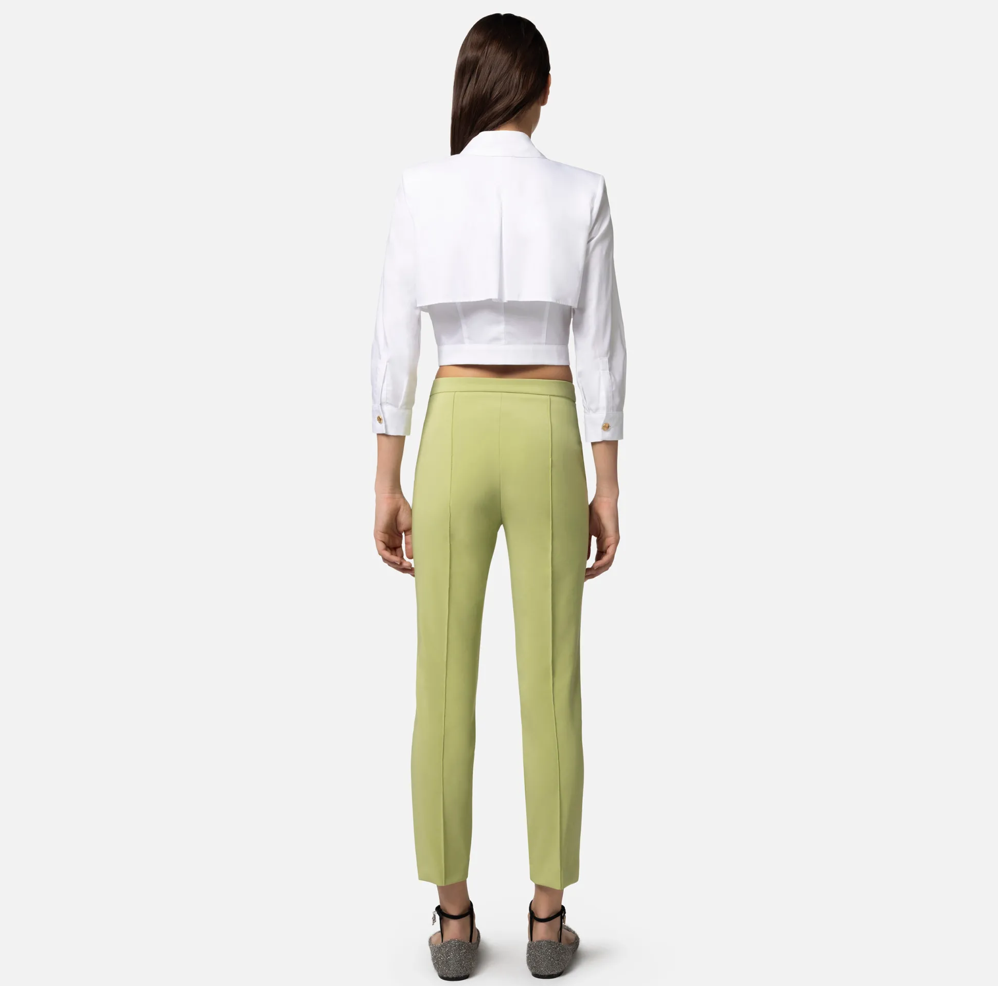 Elisabetta Franchi Camicie E Bluse^Camicia Doppiata In Popeline Di Cotone