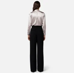 Elisabetta Franchi Camicie E Bluse^Camicia Dritta In Raso Di Seta