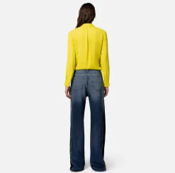 Elisabetta Franchi Camicie E Bluse^Camicia In Georgette Di Viscosa Con Body Chain