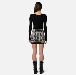 Elisabetta Franchi Maglieria E Felpe^Cardigan In Viscosa A Coste Con Micro Morsetto