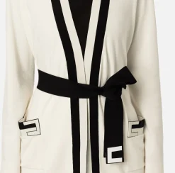 Elisabetta Franchi Maglieria E Felpe^Cardigan Kimono In Viscosa Jacquard
