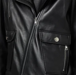 Elisabetta Franchi Giacche & Trench^Chiodo In Pelle
