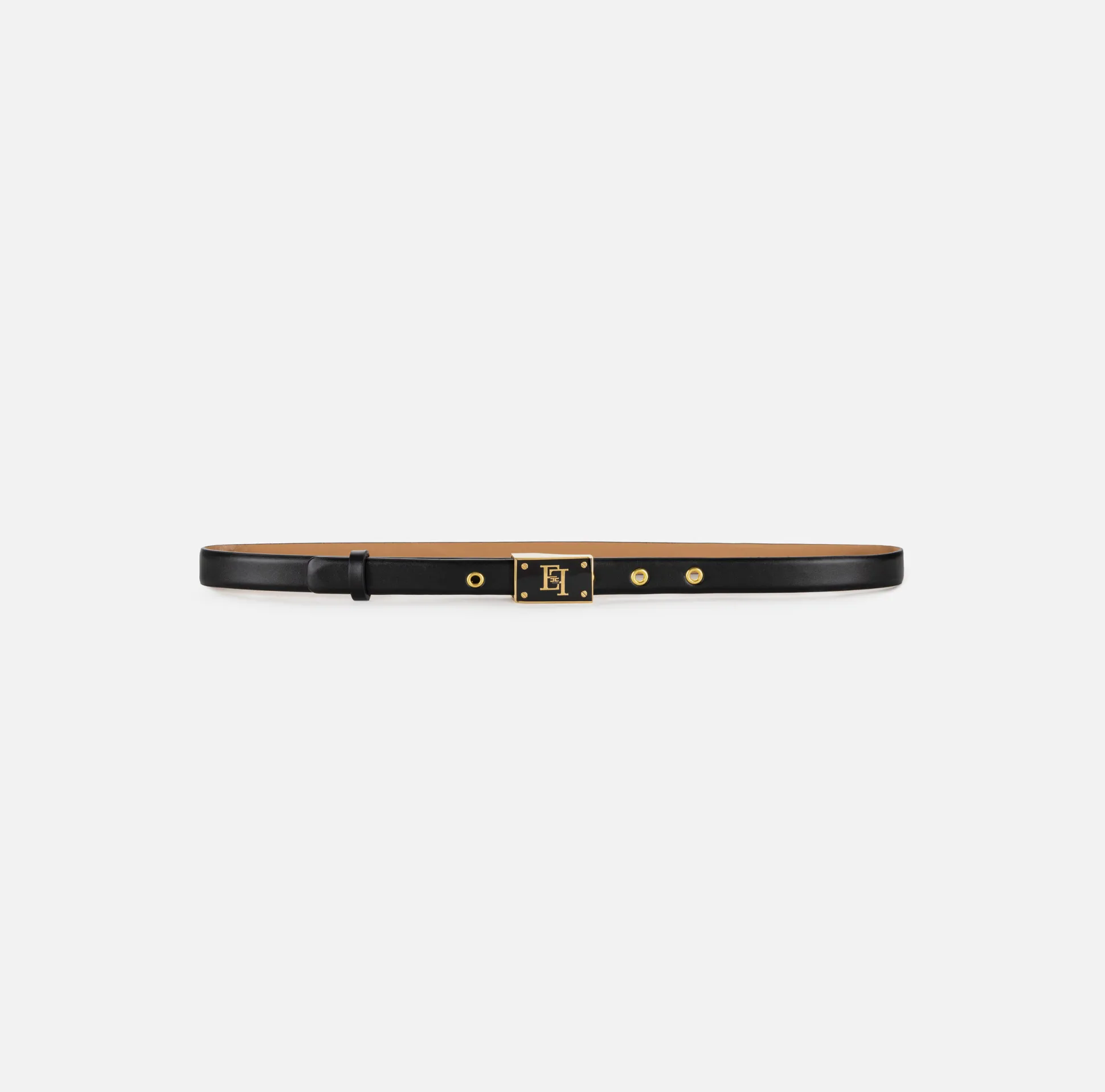Elisabetta Franchi Mostra Tutti^Cintura Sottile In Materiale Sintetico Con Fibbia A Cassetta