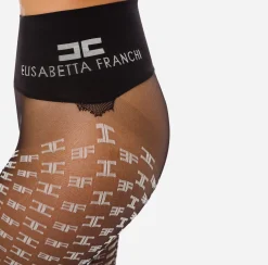 Elisabetta Franchi Mostra Tutti^Collant Pattern Monogram