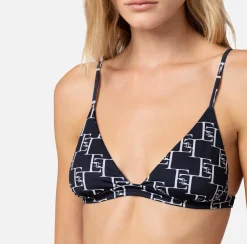Elisabetta Franchi Beachwear^Costume A Due Pezzi In Lycra Stampa Logo