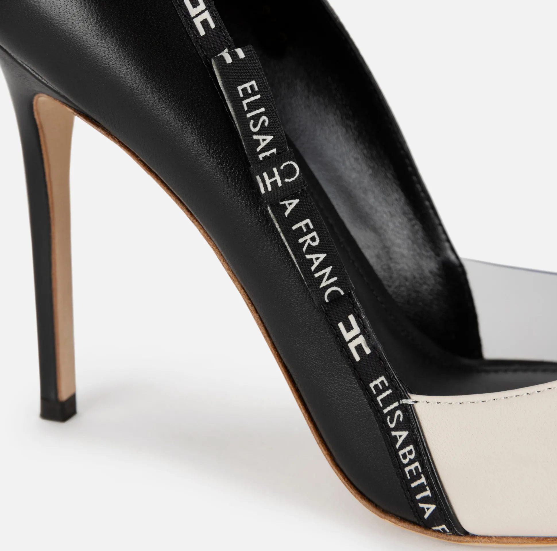 Elisabetta Franchi Decollete^Decollete In Pelle Con Nastro Logato