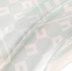 Elisabetta Franchi Mostra Tutti^Foulard Medio In Twill Di Seta Stampa Logo Doppia C