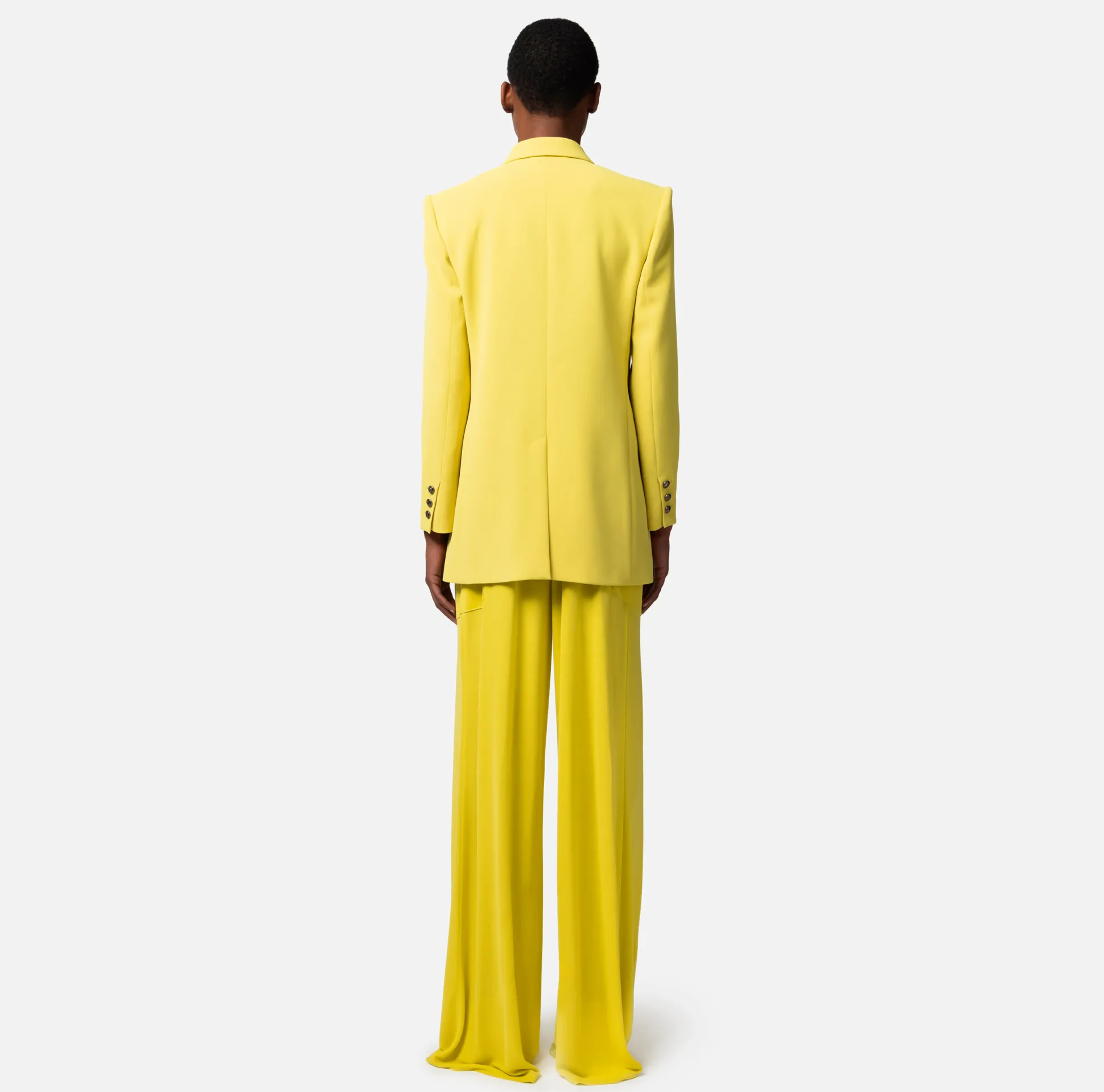 Elisabetta Franchi Giacche & Trench^Giacca Doppiopetto In Crepe Con Revers A Lancia