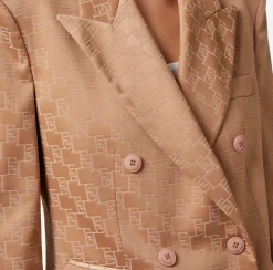 Elisabetta Franchi Giacche & Trench^Giacca Doppiopetto In Raso Jaquard