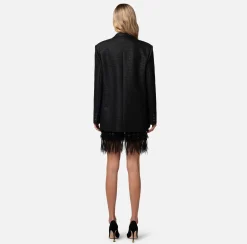 Elisabetta Franchi Giacche & Trench^Giacca Doppiopetto In Tweed Laminato