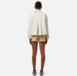 Elisabetta Franchi Giacche & Trench^Giacca In Cotone Cerato Con Tasche