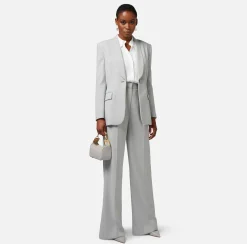 Elisabetta Franchi Giacche & Trench^Giacca In Crepe Con Rever Sciallato