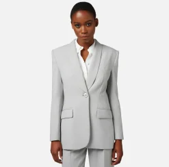 Elisabetta Franchi Giacche & Trench^Giacca In Crepe Con Rever Sciallato