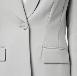 Elisabetta Franchi Giacche & Trench^Giacca In Crepe Con Rever Sciallato