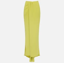 Elisabetta Franchi Gonne^Gonna Lunga In Crepe Con Drappeggio