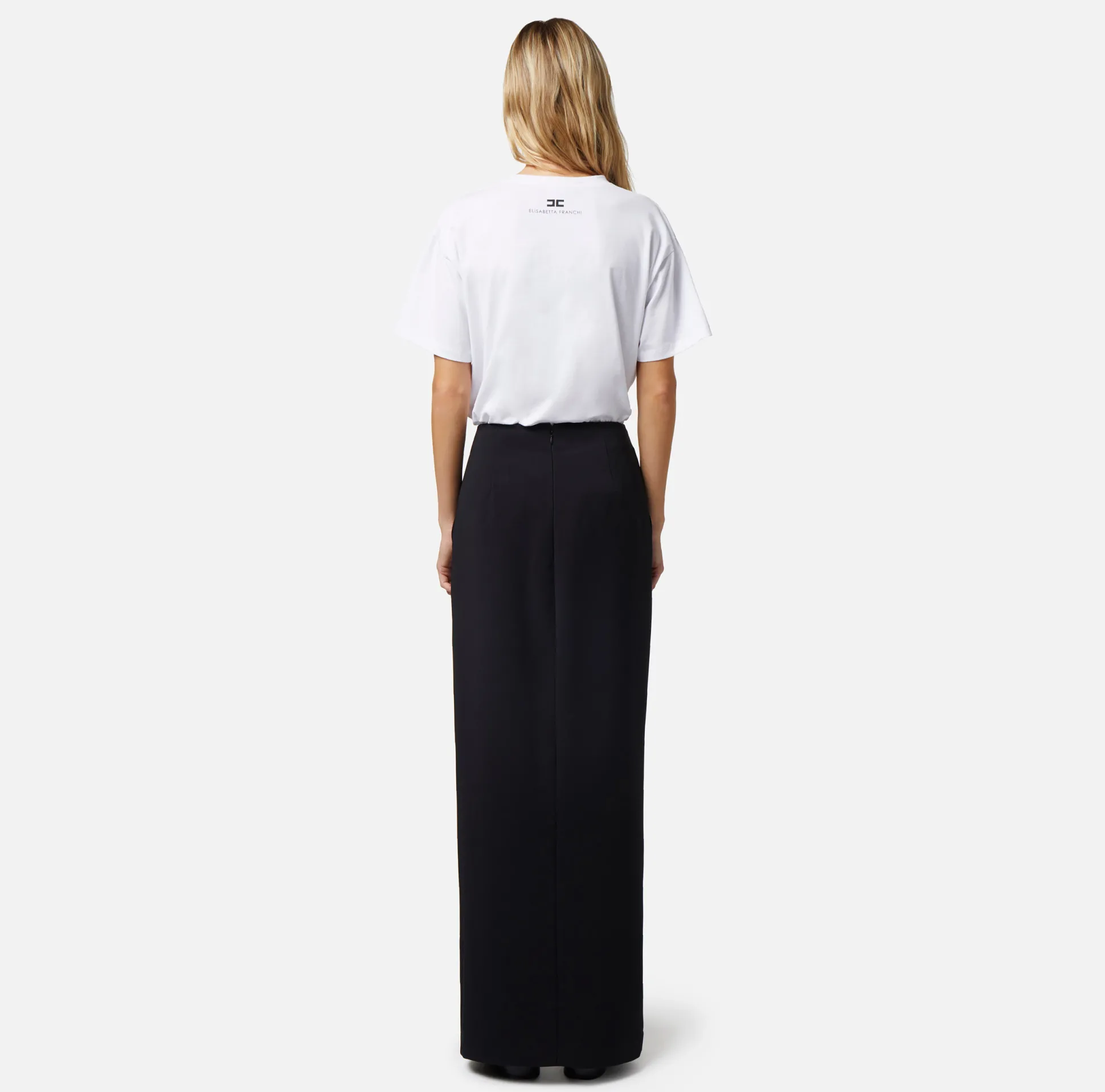 Elisabetta Franchi Gonne^Gonna Lunga In Crepe Fluido