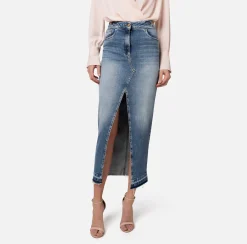 Elisabetta Franchi Gonne^Gonna Lunga In Denim